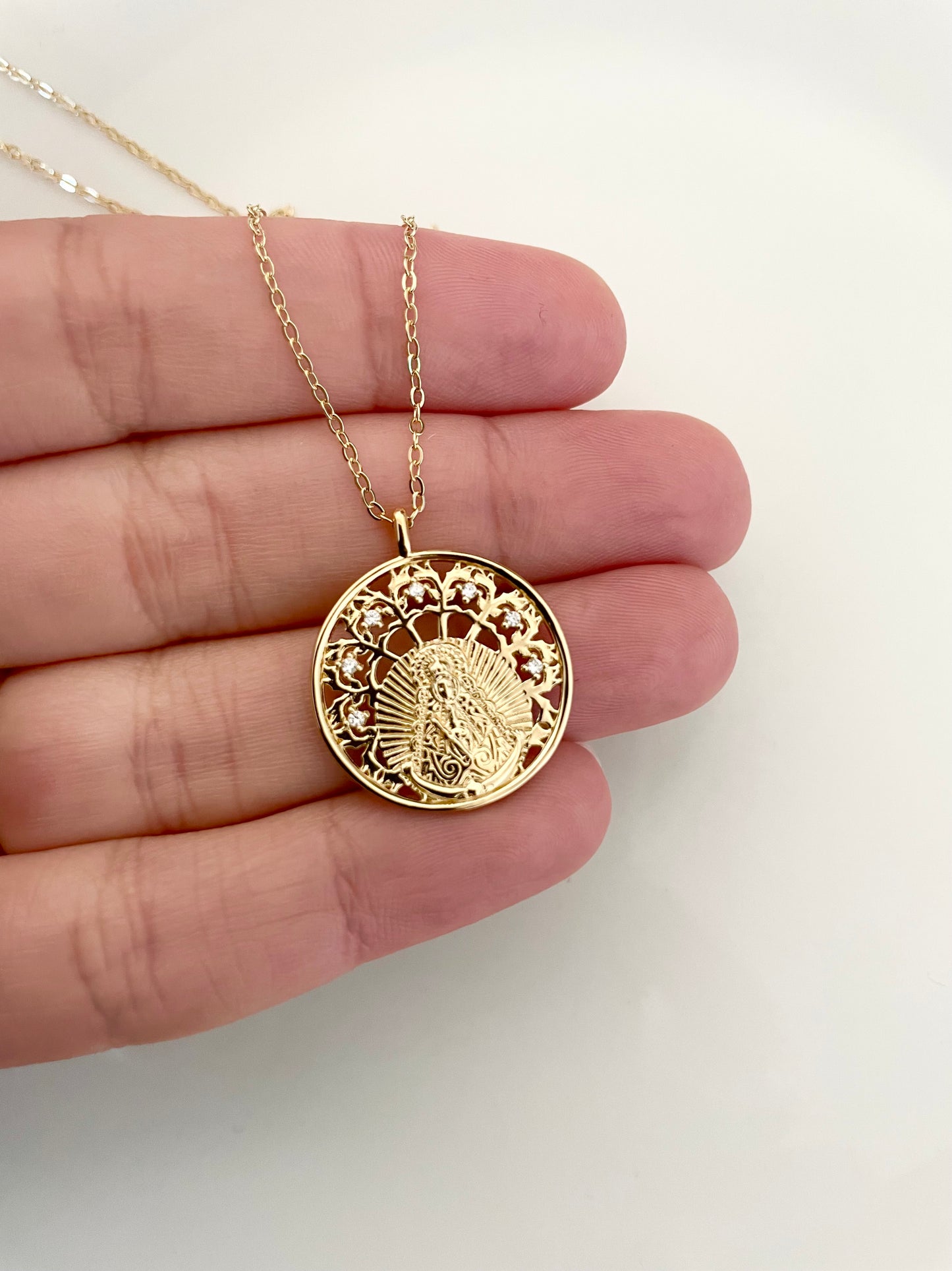 Gargantilla de Plata de Ley | Virgen del Rocío Plata de Ley