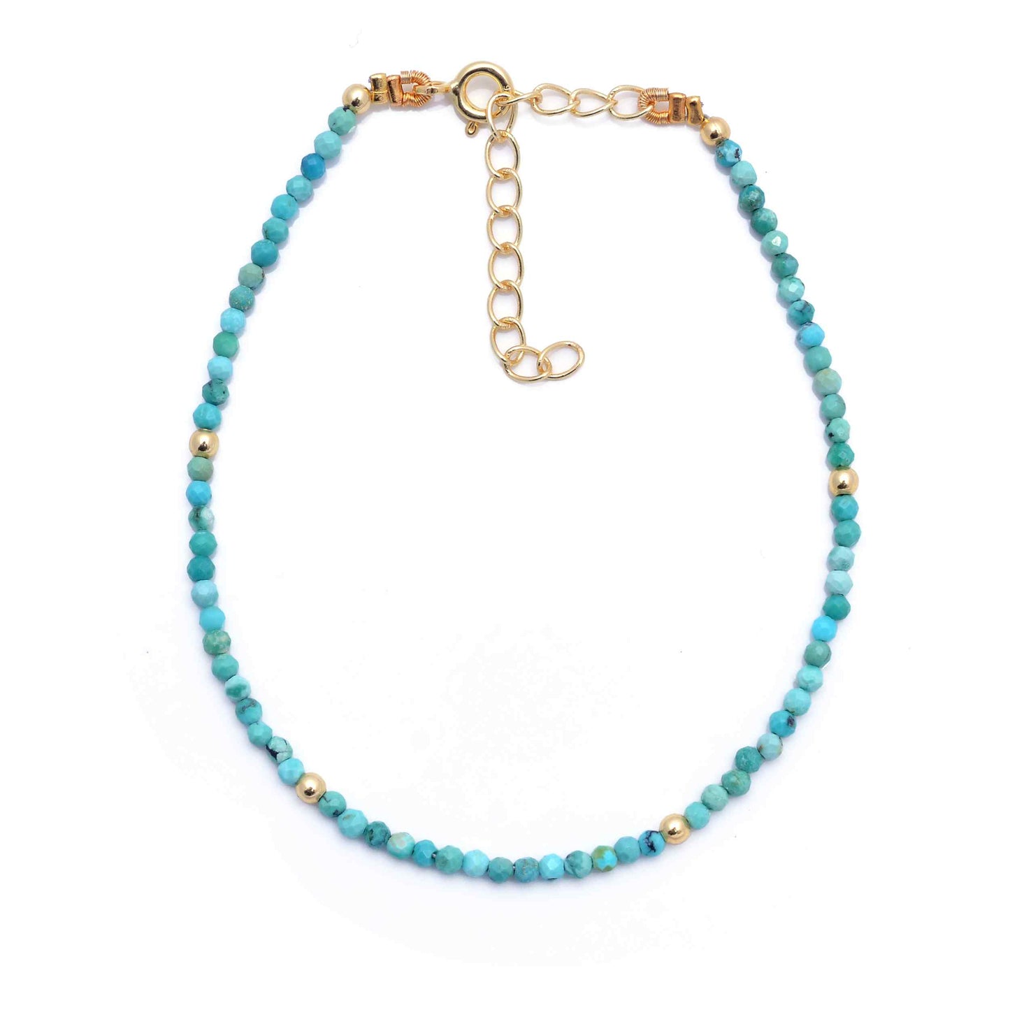 Pulsera Minerales- Turquesa Plata de Ley