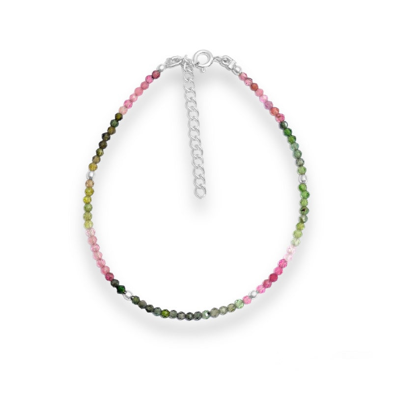 Pulsera Minerales - Turmalina Plata de Ley