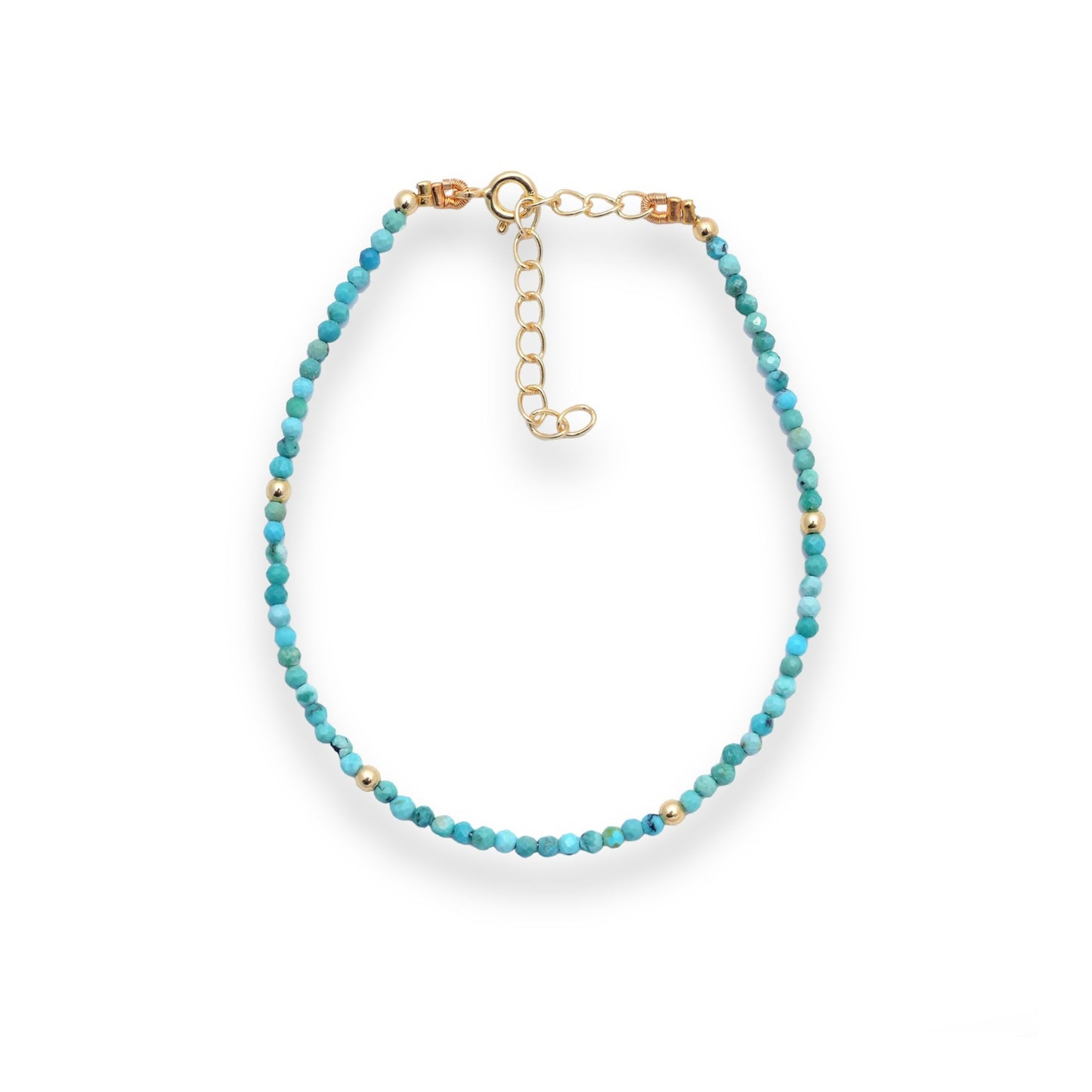 Pulsera Minerales- Turquesa Plata de Ley