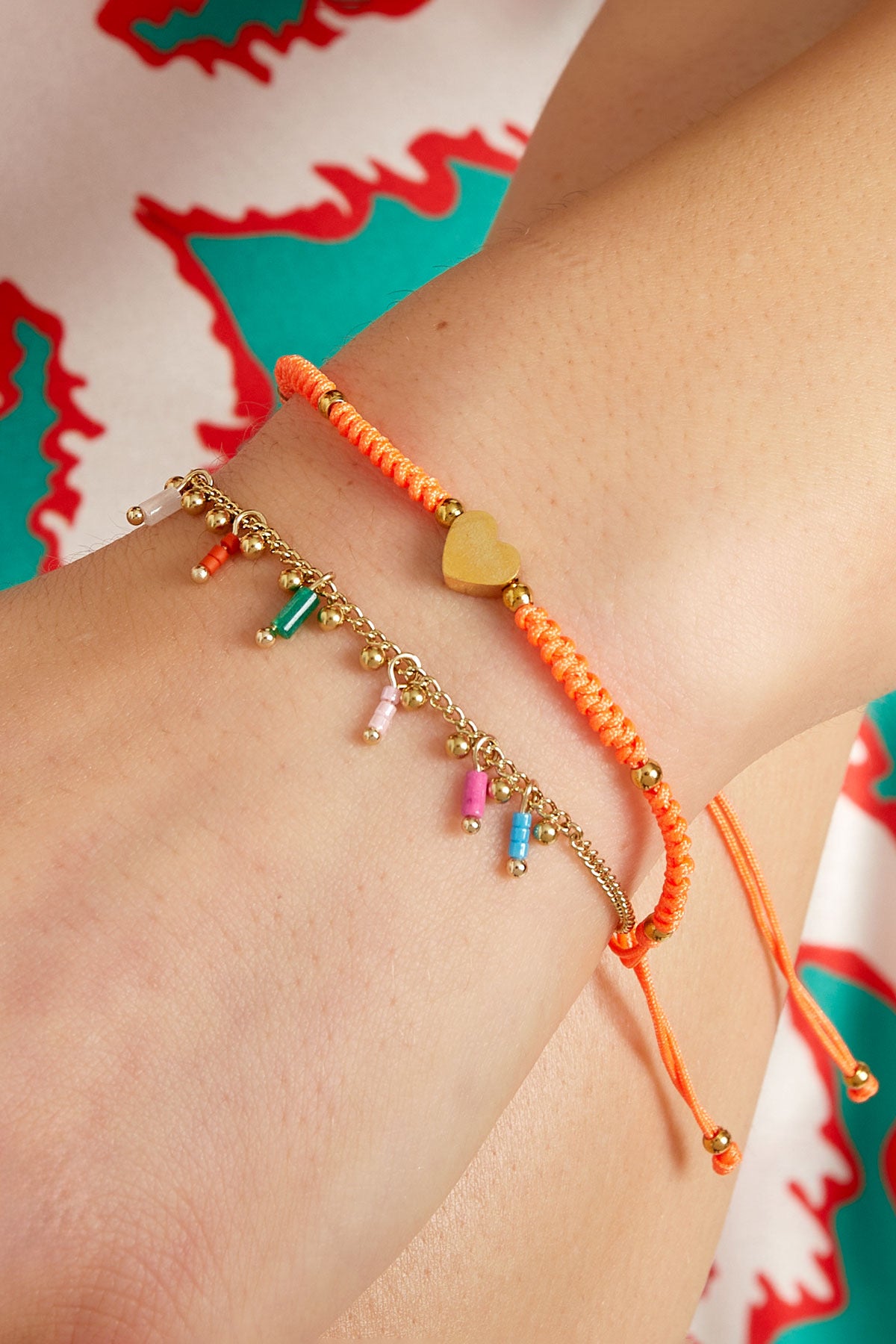 Pulsera corazón trenzado Acero Inoxidable
