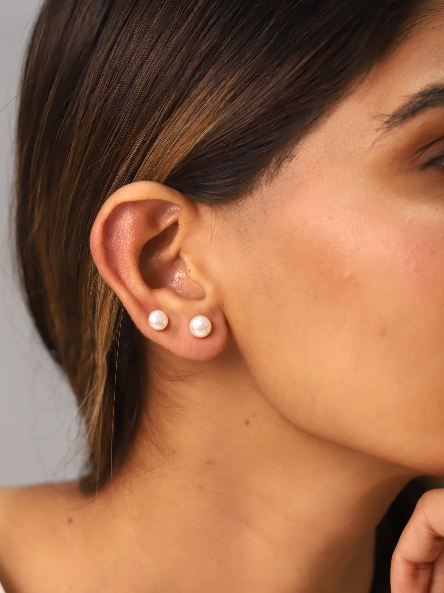 Pendientes Perla Plata de Ley