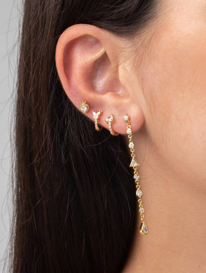 Pendientes Mariposa circonitas Plata de Ley