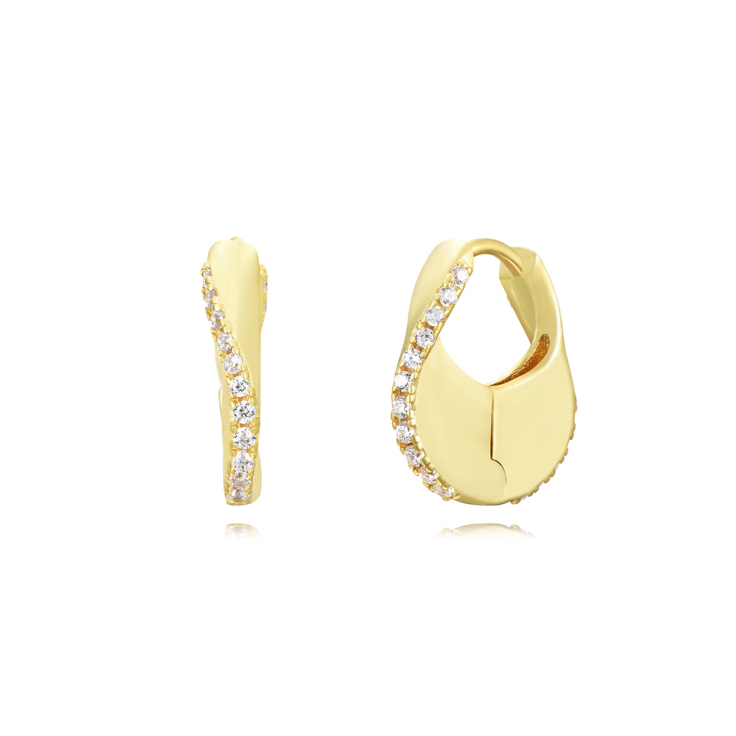 Pendientes Bolso Circonitas (Elige tu color)