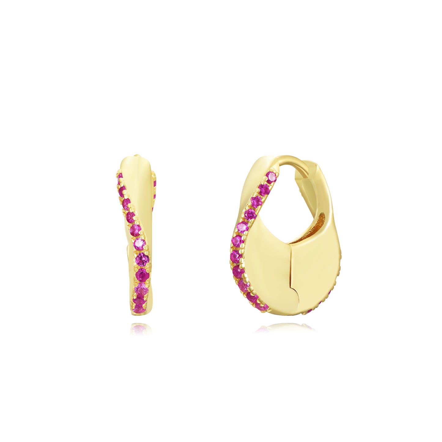 Pendientes Bolso Circonitas (Elige tu color)