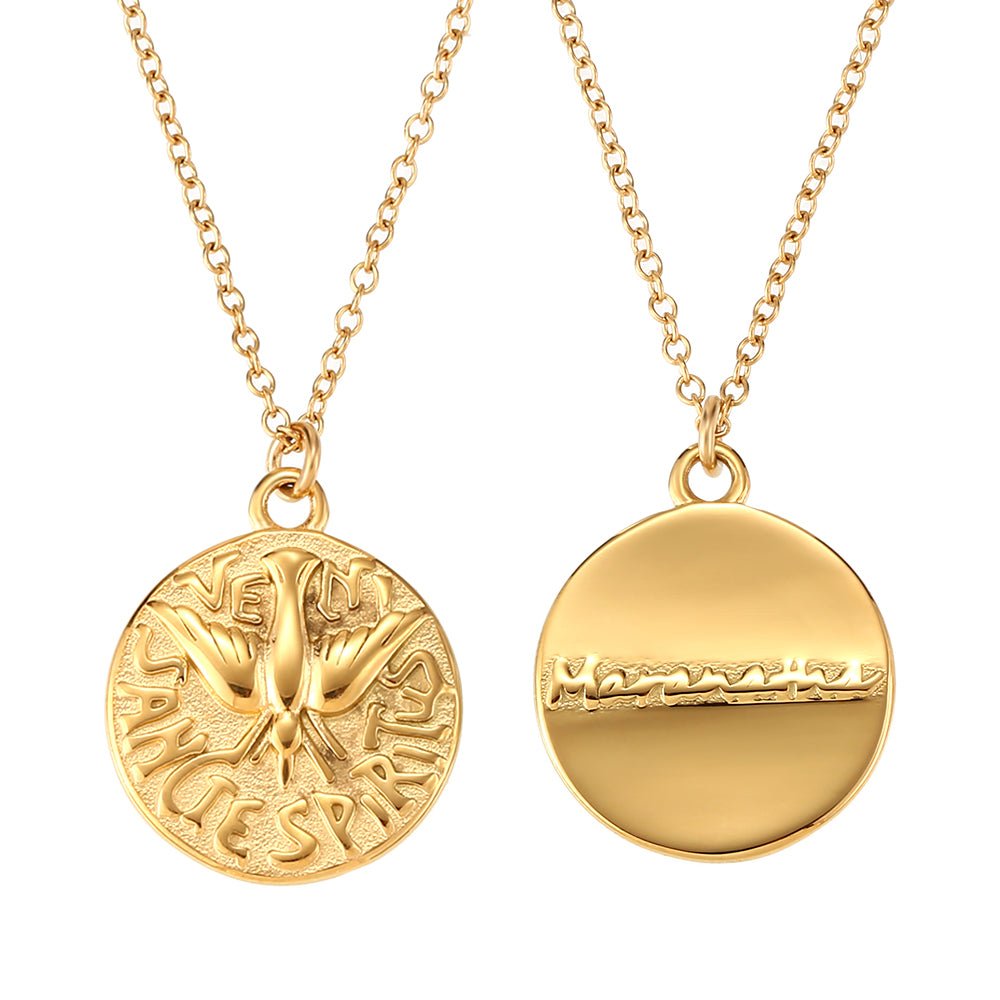 Collar Medalla del Espíritu Santo - Purpuritadesign