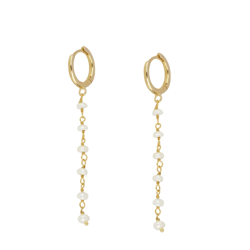 Pendientes Cascata Perlas Plata de Ley