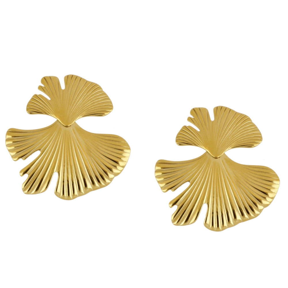 Pendientes Ginkgo Acero Inoxidable