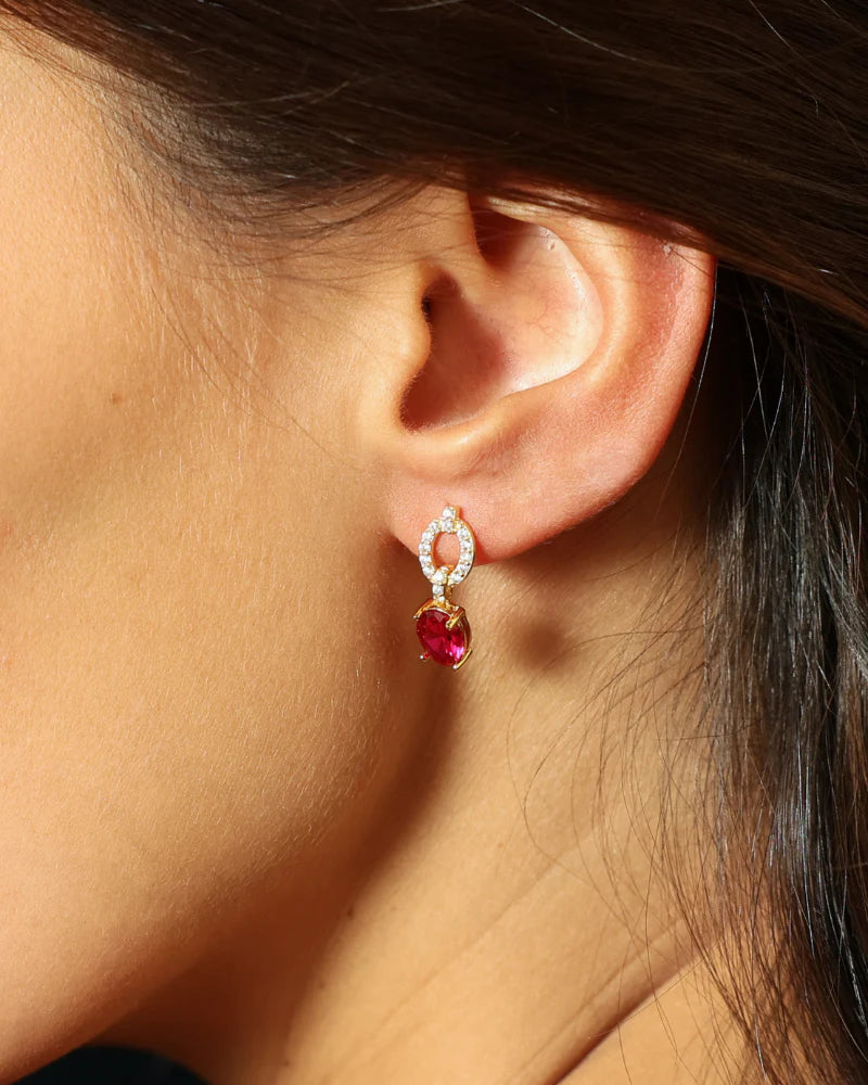 Pendientes Gala Plata de ley / Baño de oro 18k