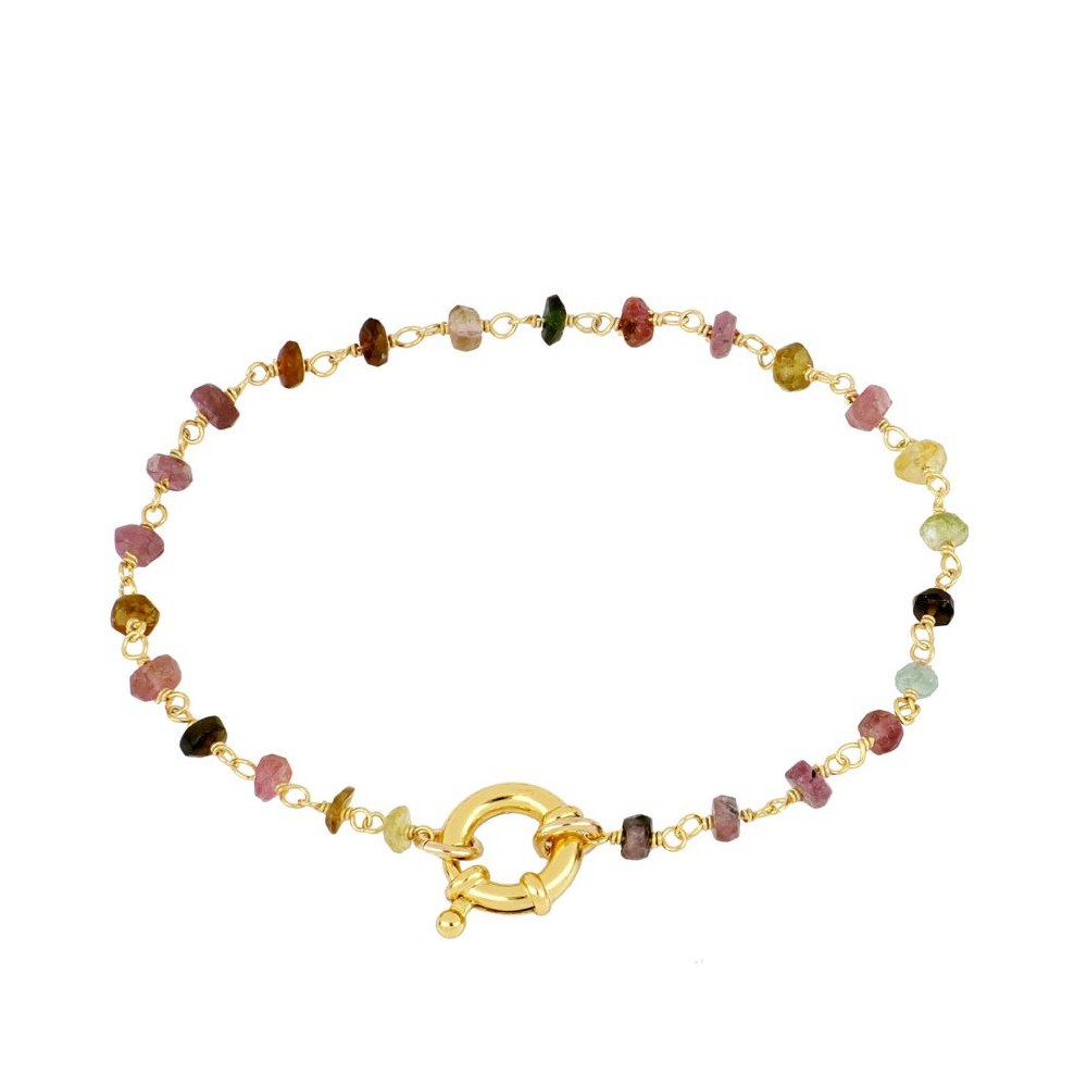 Pulsera Nápoles Turmalina Plata de Ley