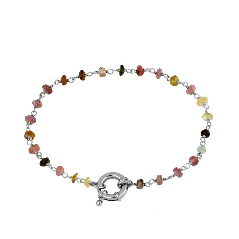 Pulsera Nápoles Turmalina Plata de Ley