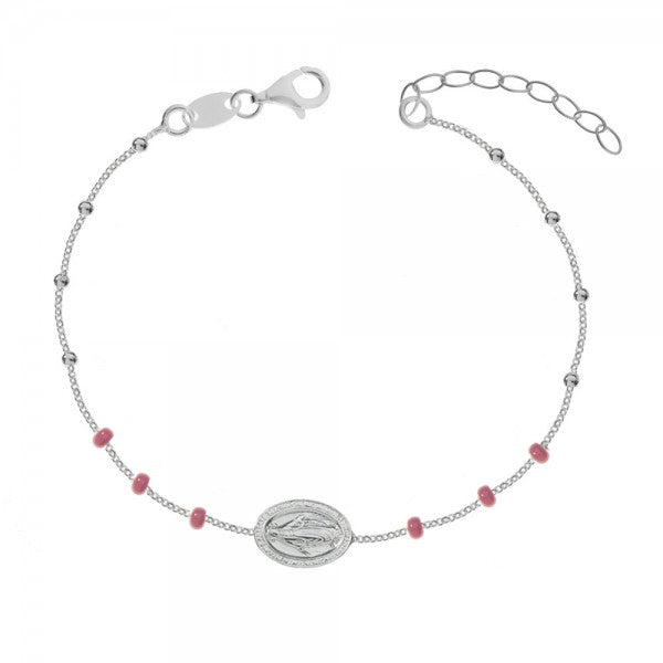 Pulsera Virgen de la Milagrosa Plata de Ley Plata de Ley