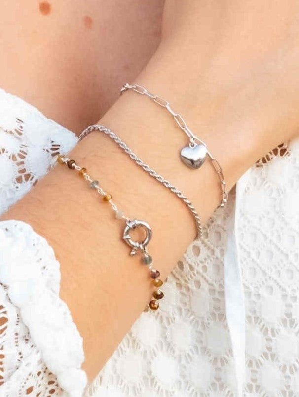 Pulsera Nápoles Turmalina Plata de Ley