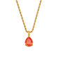 Collar Piedra Nacimiento Acero Inoxidable