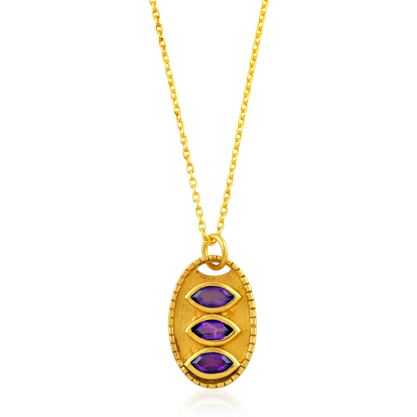 Collar Mineral Trilogy Plata de ley / Baño de oro 18k