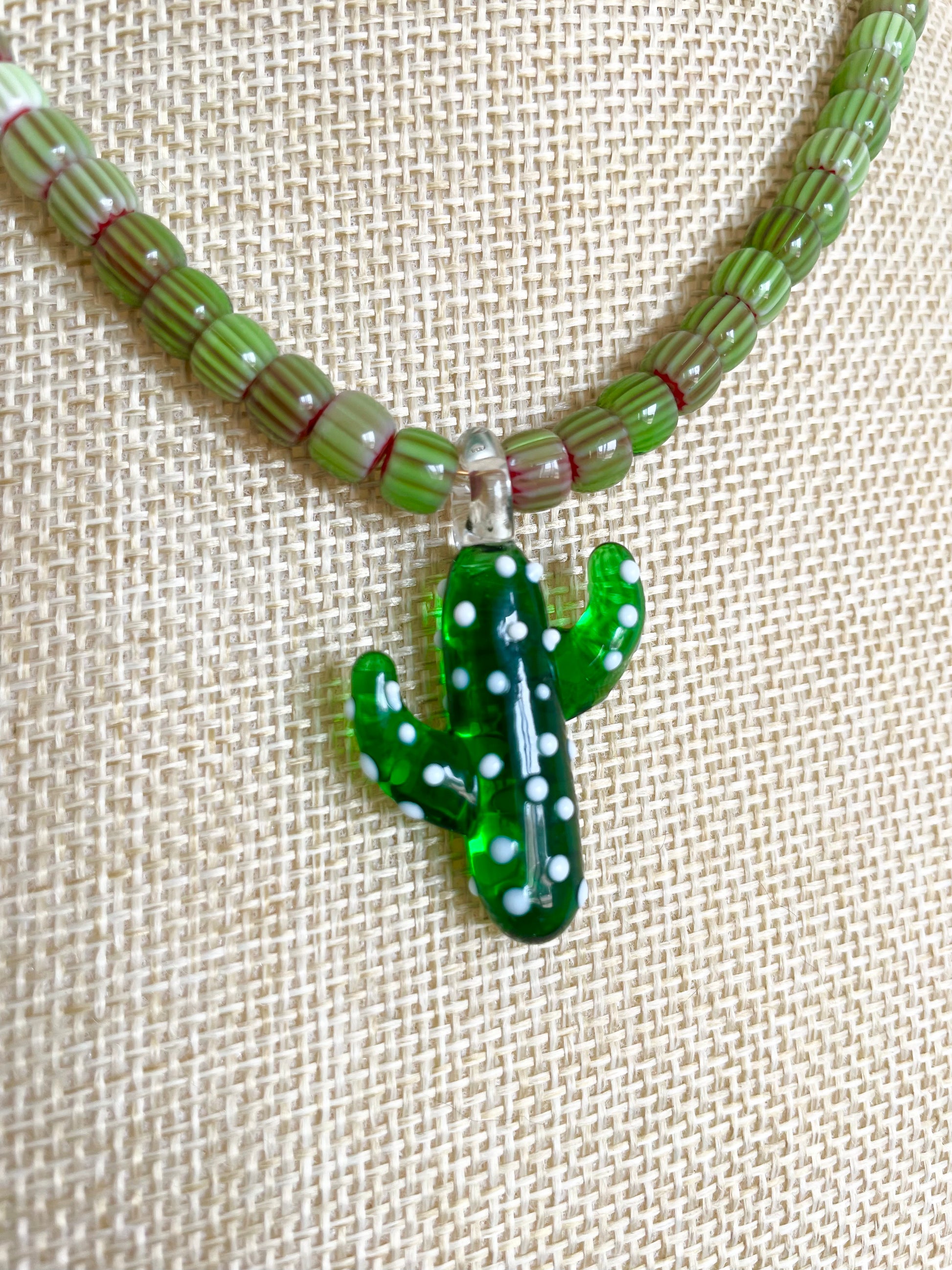 Collar Cactus Acero Inoxidable