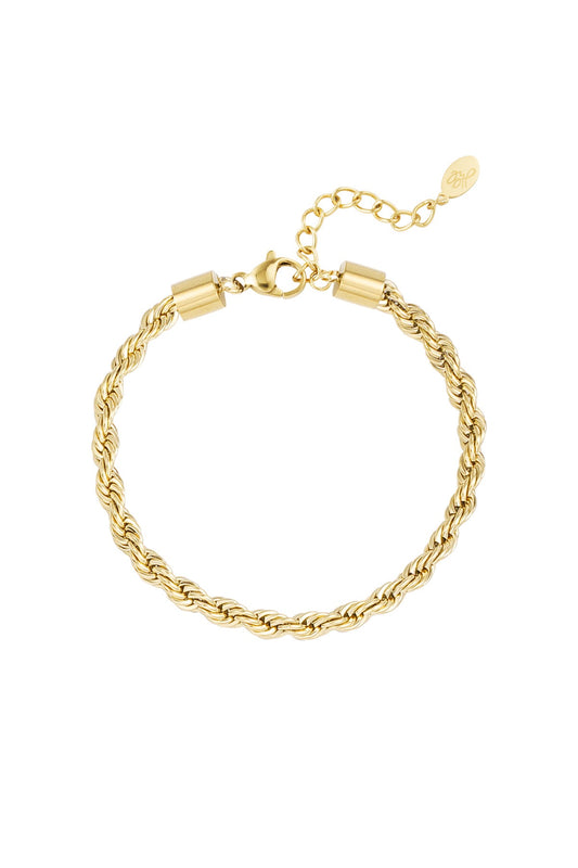 Pulsera unisex torcida gruesa Acero Inoxidable
