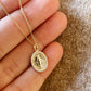 Collar Virgen de Guadalupe Circonitas Plata de Ley