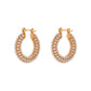 Pendientes Perla Aro Acero Inoxidable