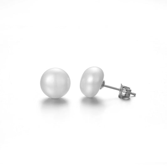 Pendientes Perla Plata de Ley