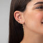 Pendientes Corazón Circonita Plata de ley / Baño de oro 18k