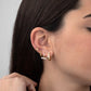 Pendientes Reno Plata de ley / Baño de oro 18k