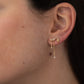 Pendientes Reno Plata de ley / Baño de oro 18k