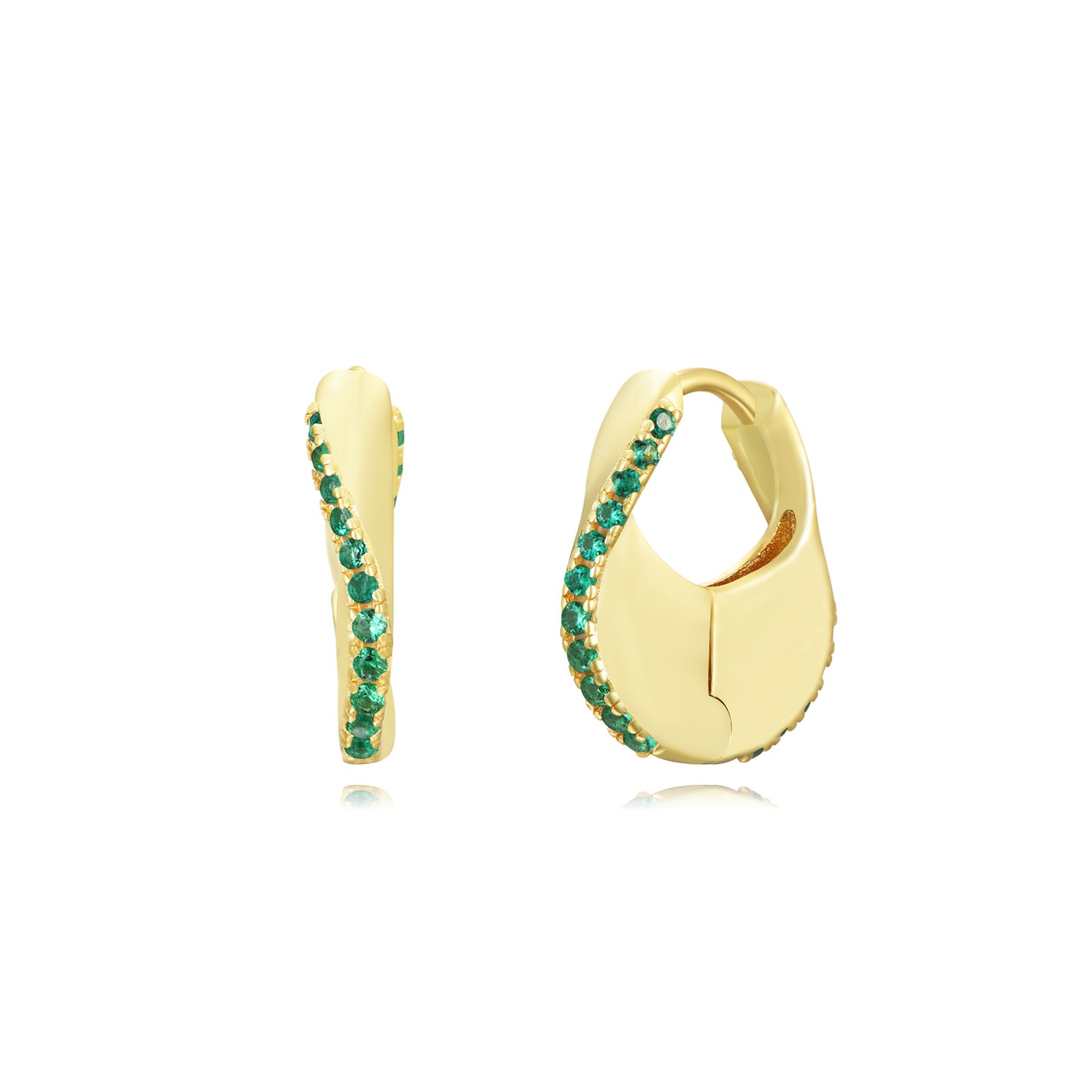 Pendientes Bolso Circonitas (Elige tu color)