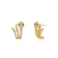 Pendientes Serpiente Plata de ley / Baño de oro 18k