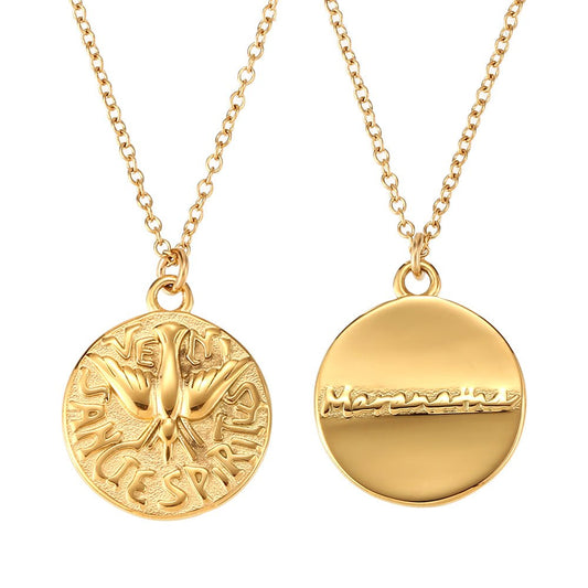 Collar Medalla del Espíritu Santo - Purpuritadesign