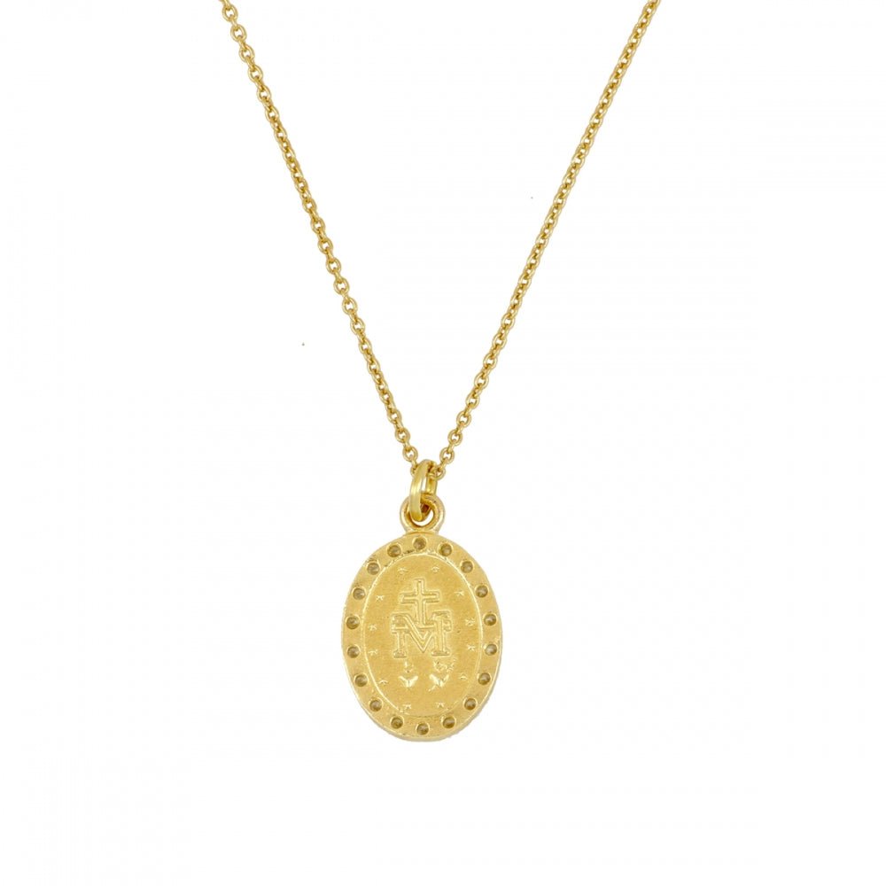 Collar Virgen de Guadalupe Circonitas - Purpuritadesign