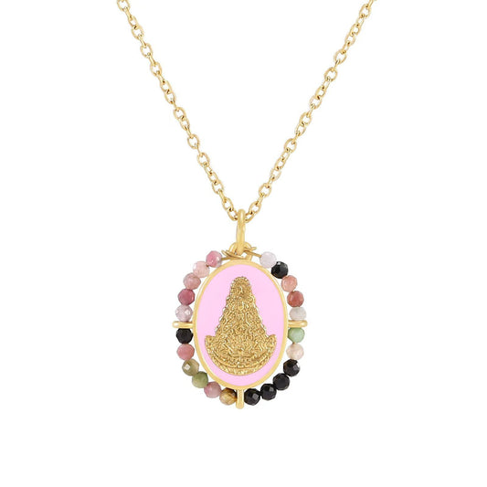 Collar Virgen del Rocío Turmalina - Purpuritadesign