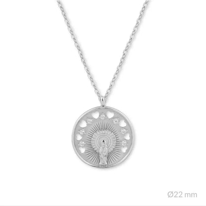 Gargantilla de Plata de Ley | Virgen del Pilar - Purpuritadesign
