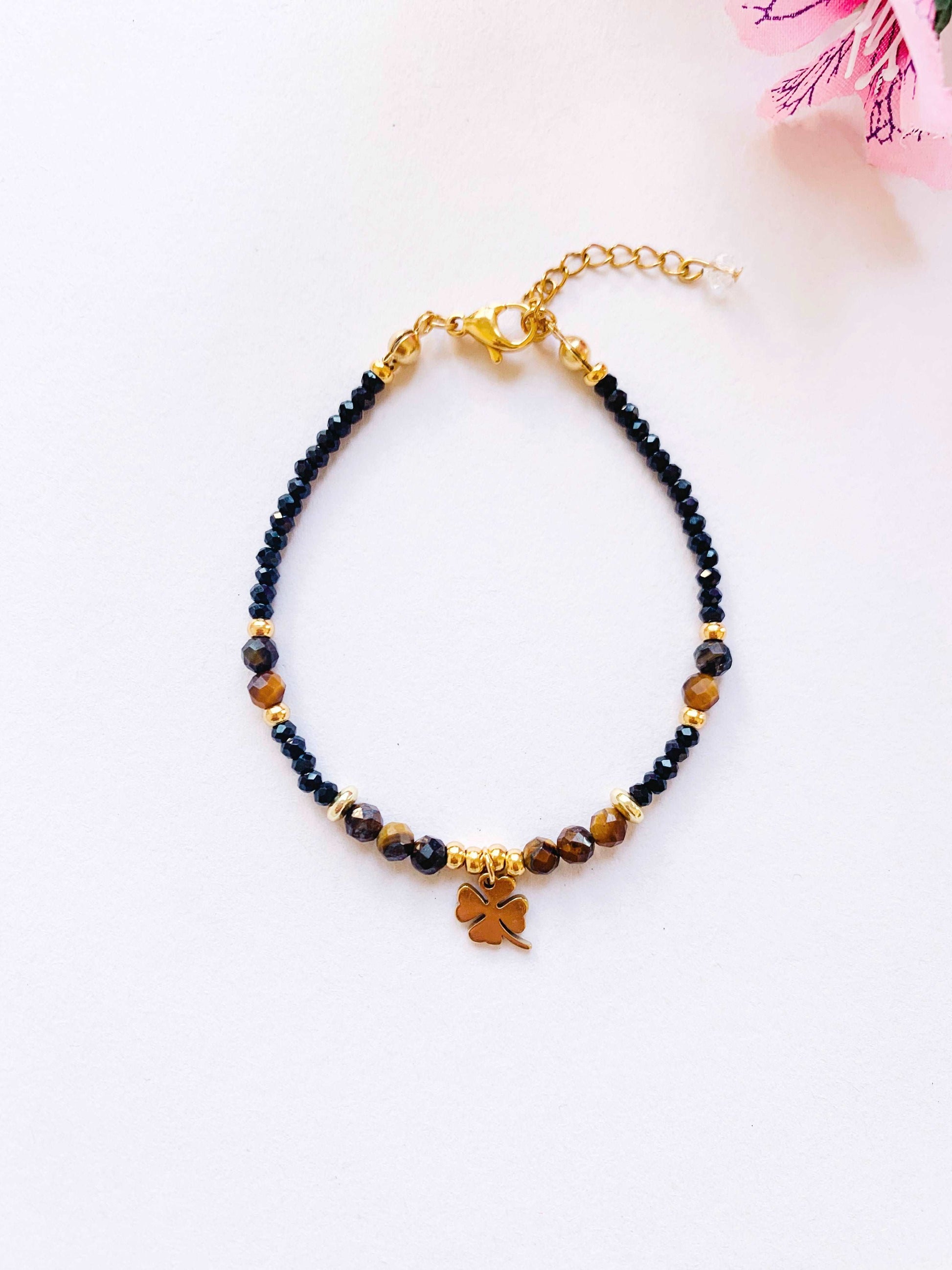 Pulsera Tanzania - Ojo de tigre y ónix