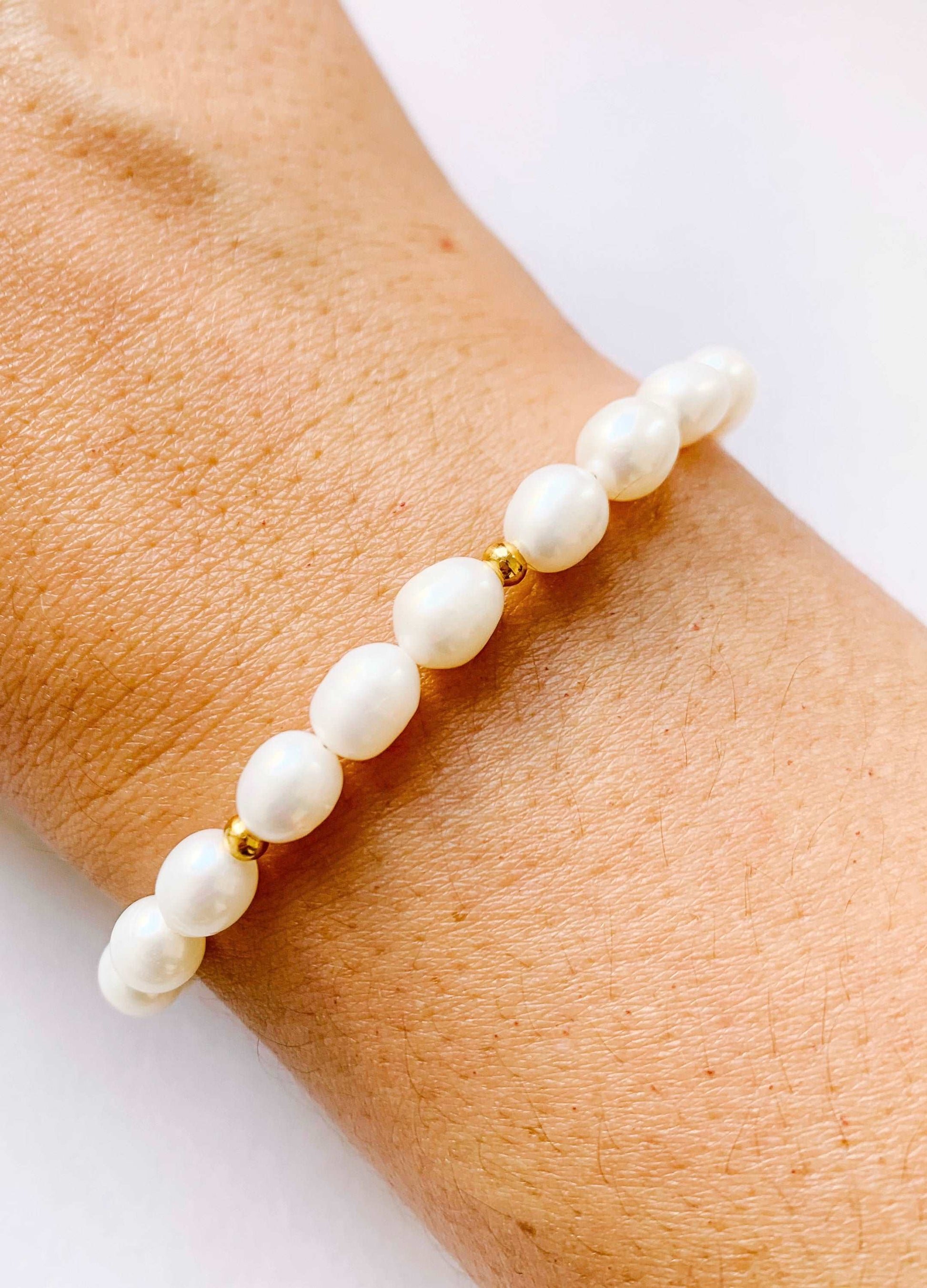 Pulsera perlas naturales cultivadas