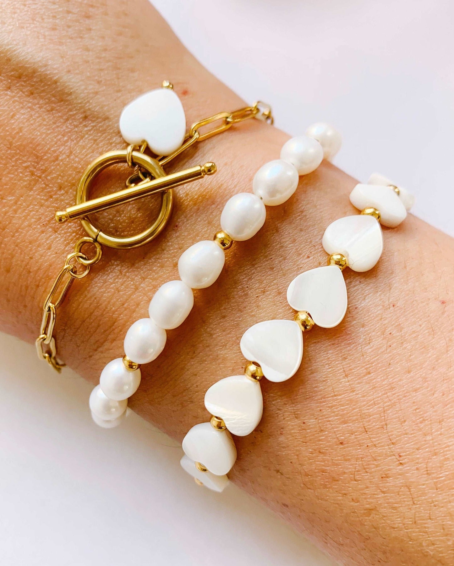 Pulsera perlas naturales cultivadas