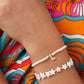 Pulsera Letra personalizada en nácar