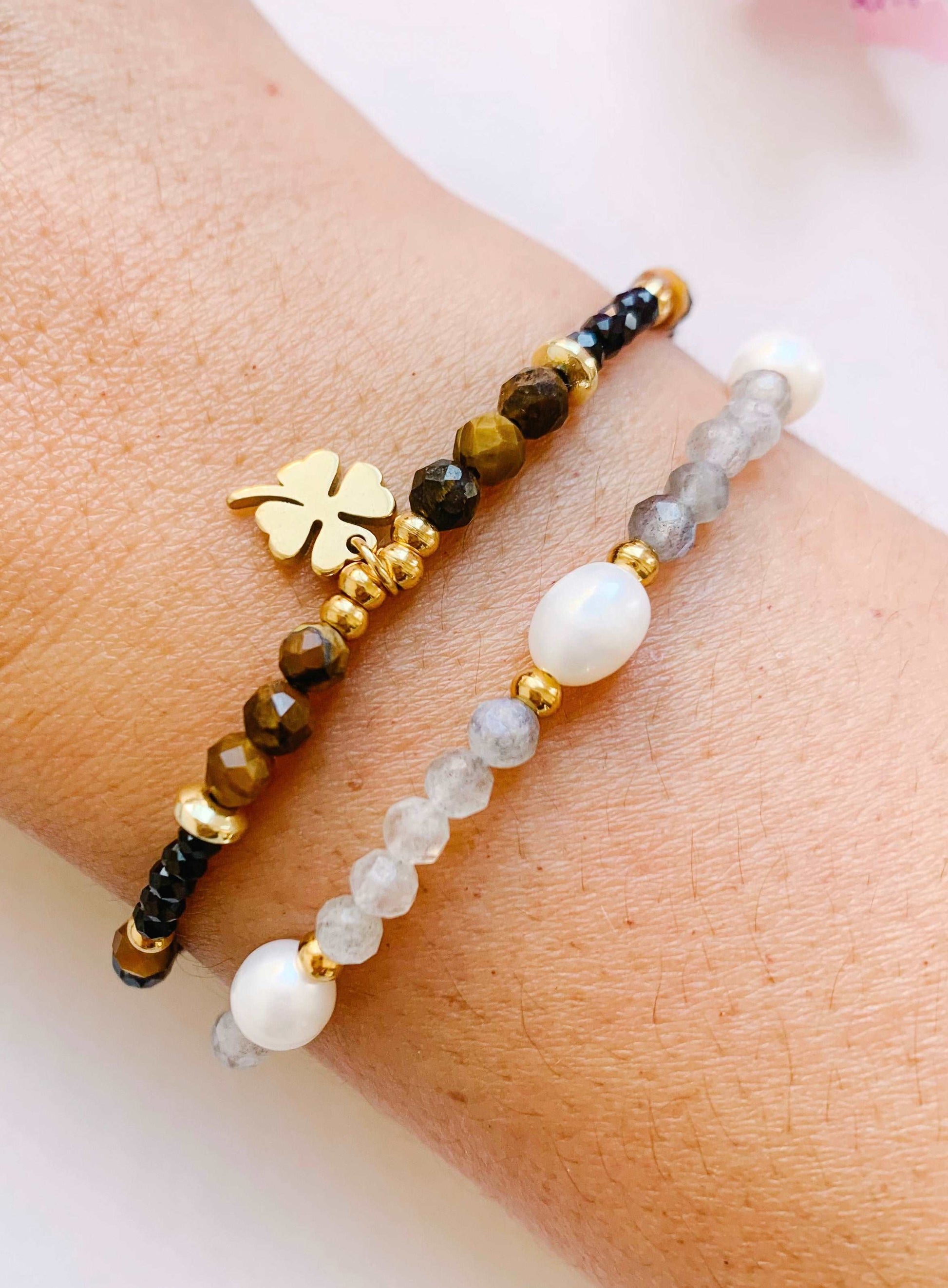 Pulsera Tanzania - Ojo de tigre y ónix