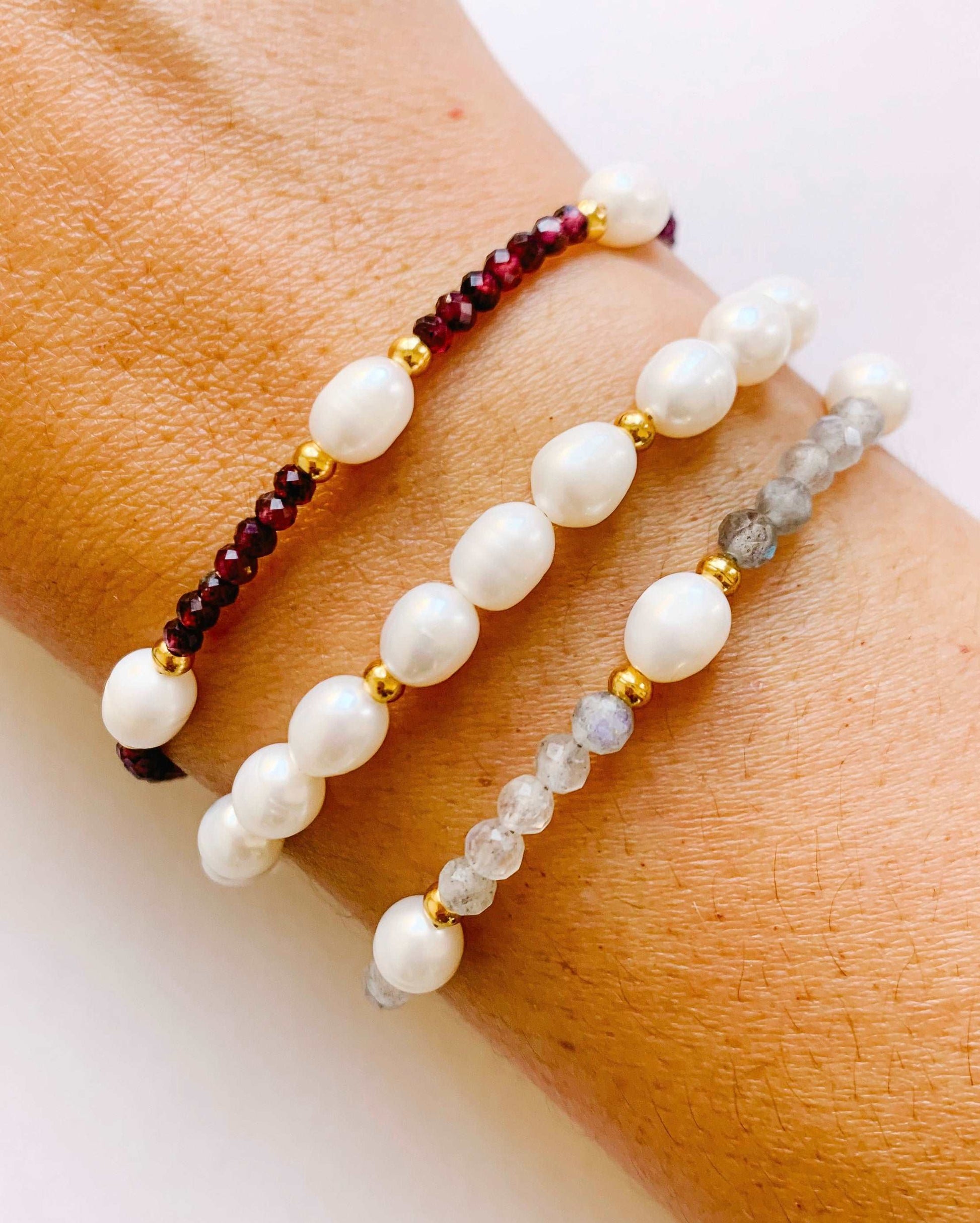 Pulsera Granada - granate