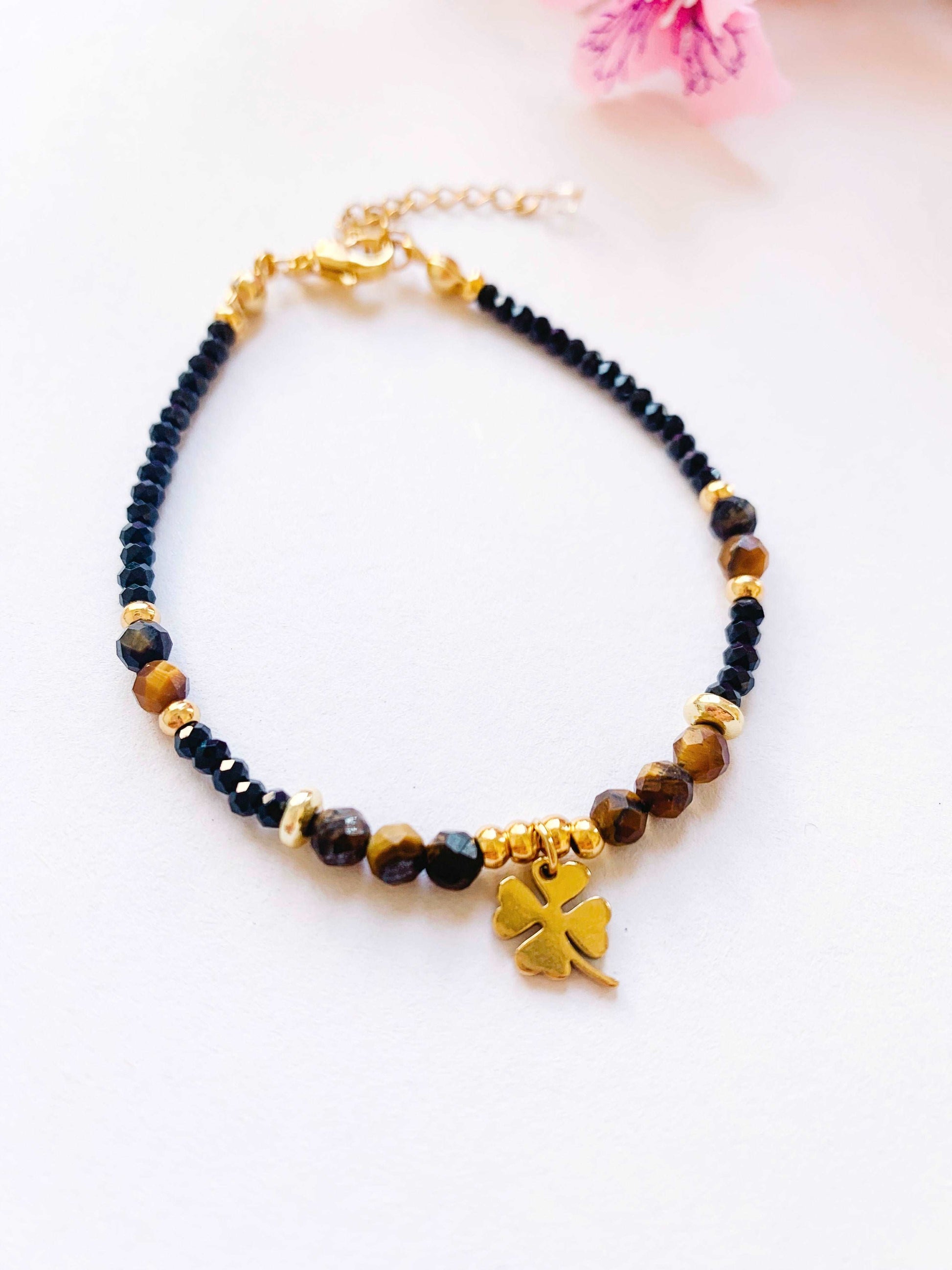 Pulsera Tanzania - Ojo de tigre y ónix