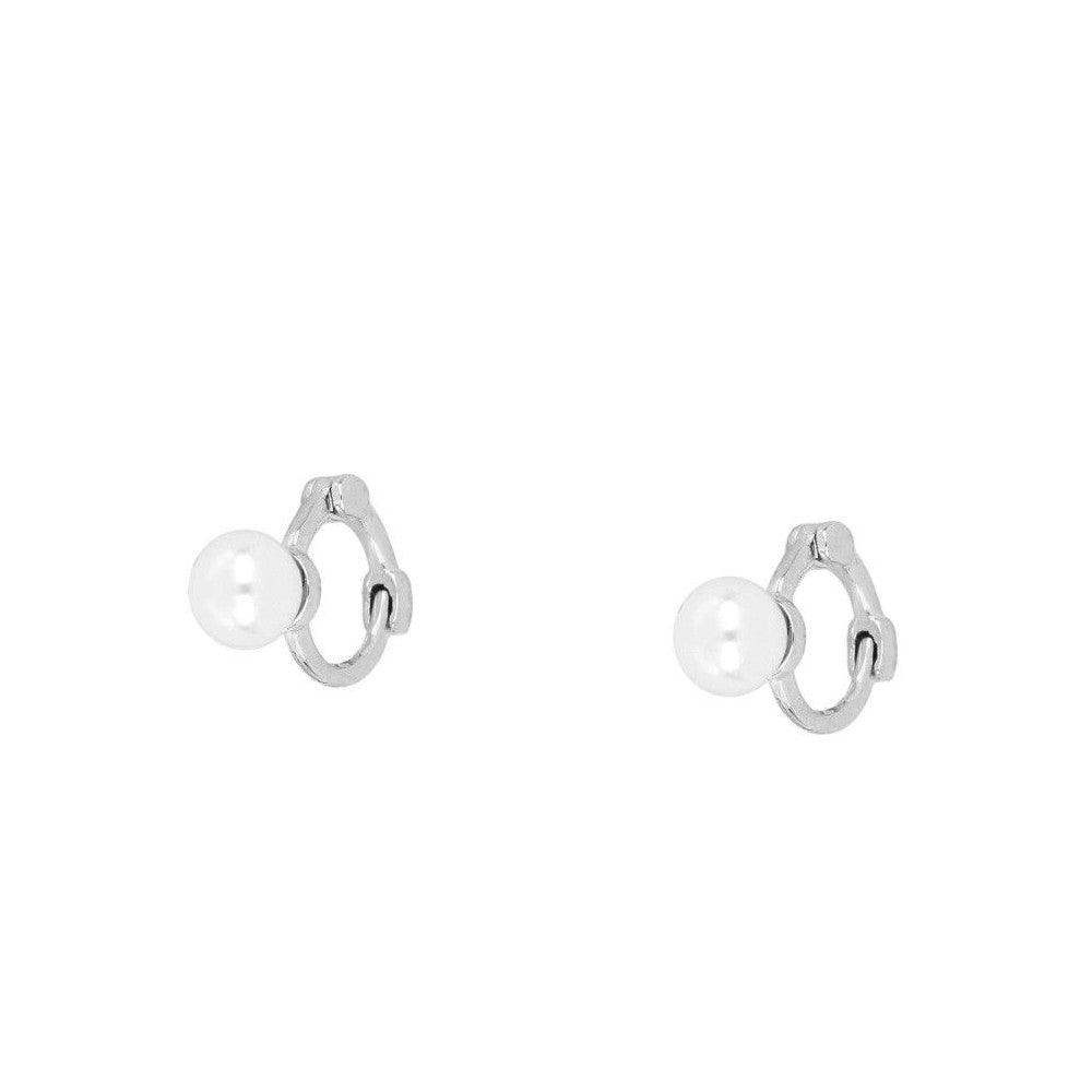 Pendientes Mini Pearl Plata de Ley