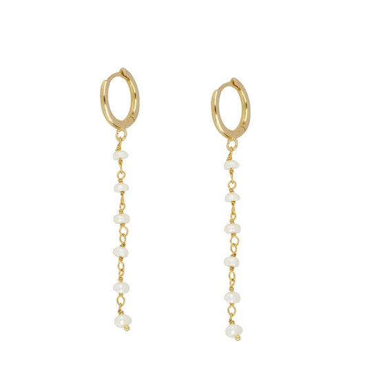 Pendientes Cascata Perlas Plata de Ley