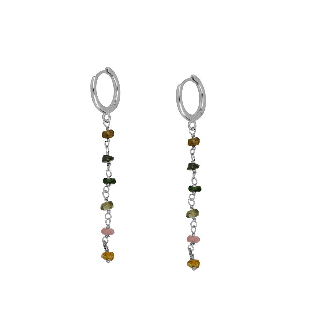 Pendientes Cascata Turmalina Plata de Ley