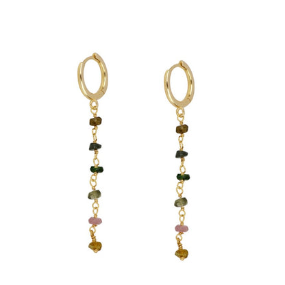 Pendientes Cascata Turmalina Plata de Ley