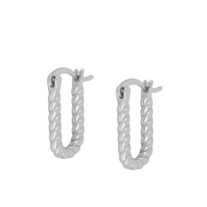 Pendientes Trenzado Plata de Ley