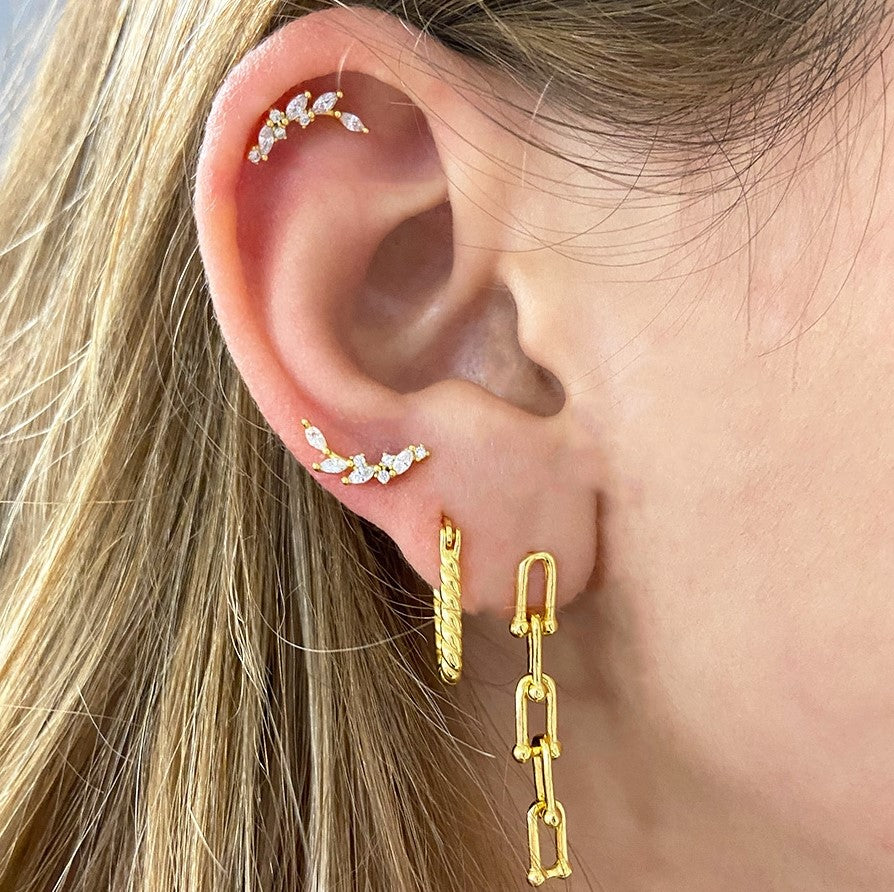 Pendientes Trenzado Plata de Ley