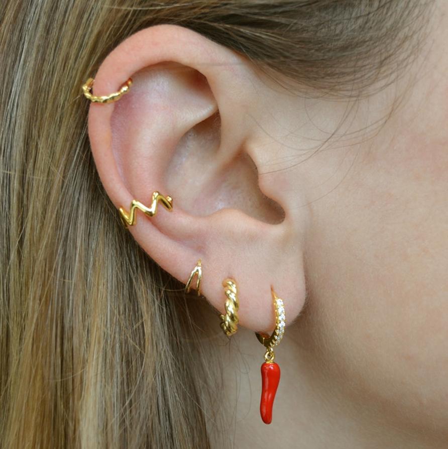 Pendientes Pimiento Plata de Ley