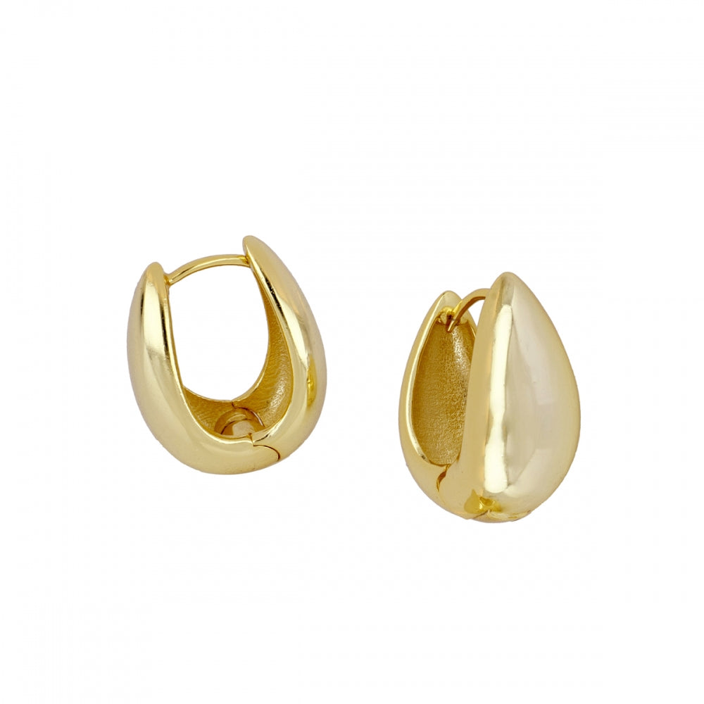 Pendientes Gota Plata de ley / Baño de oro 18k