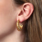 Pendientes Criolla Retorcida Acero Inoxidable