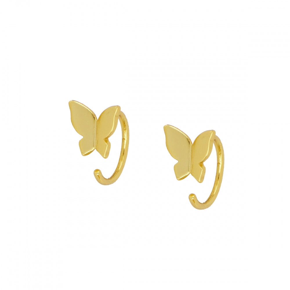 Pendientes Piercing Mariposa Plata de Ley
